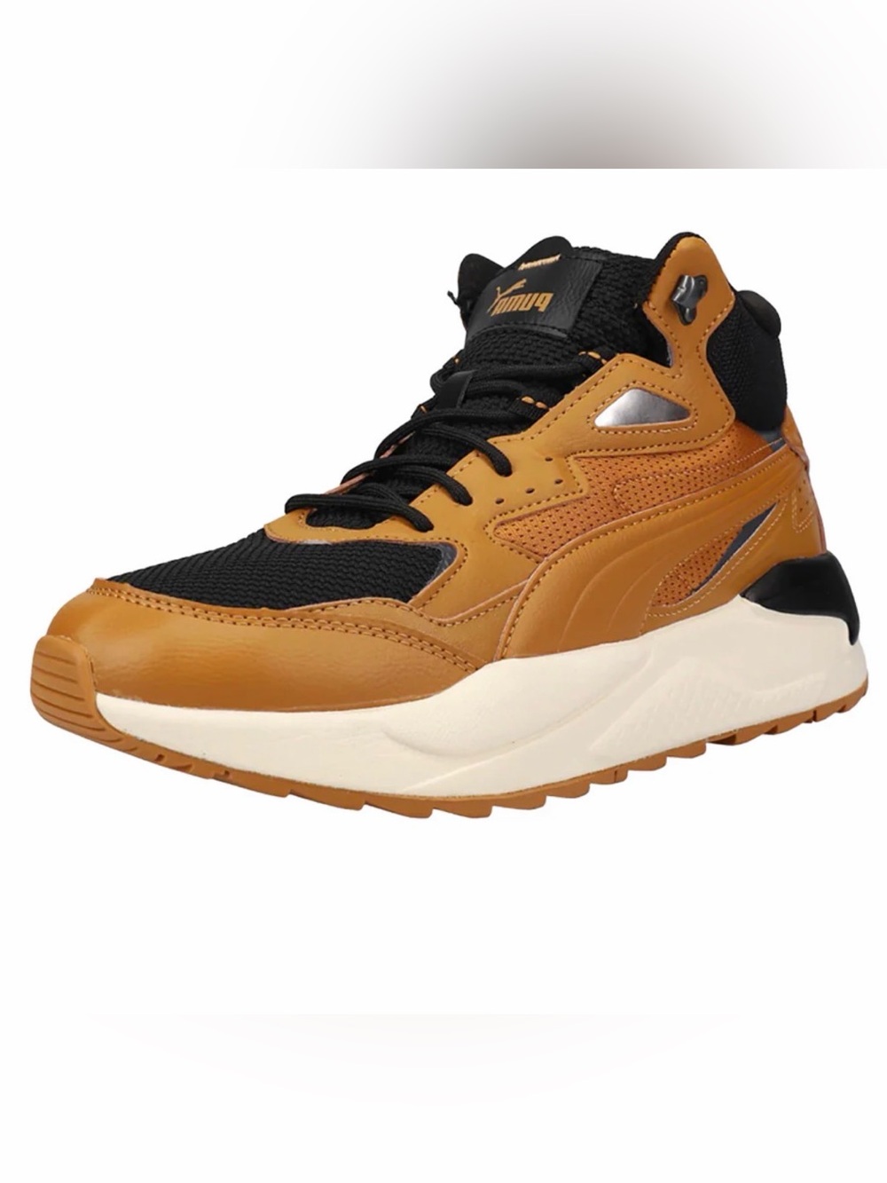 Puma Women’s Black and Brown Athletic High-Top Sneaker